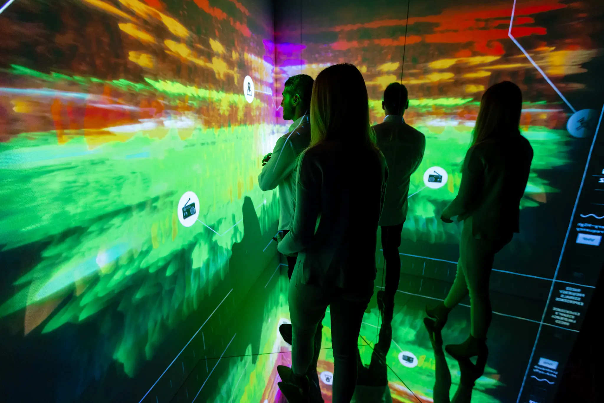 ASD Decoded exhibition wall display