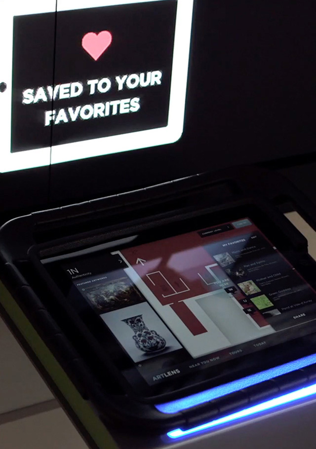 Visitors interacting with Gallery One