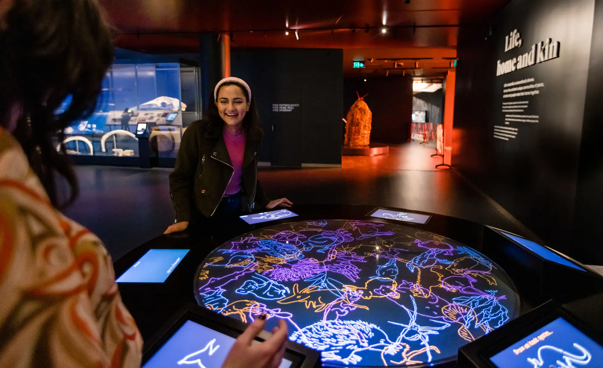 Visitors drawing new species into a shared digital ecosystem