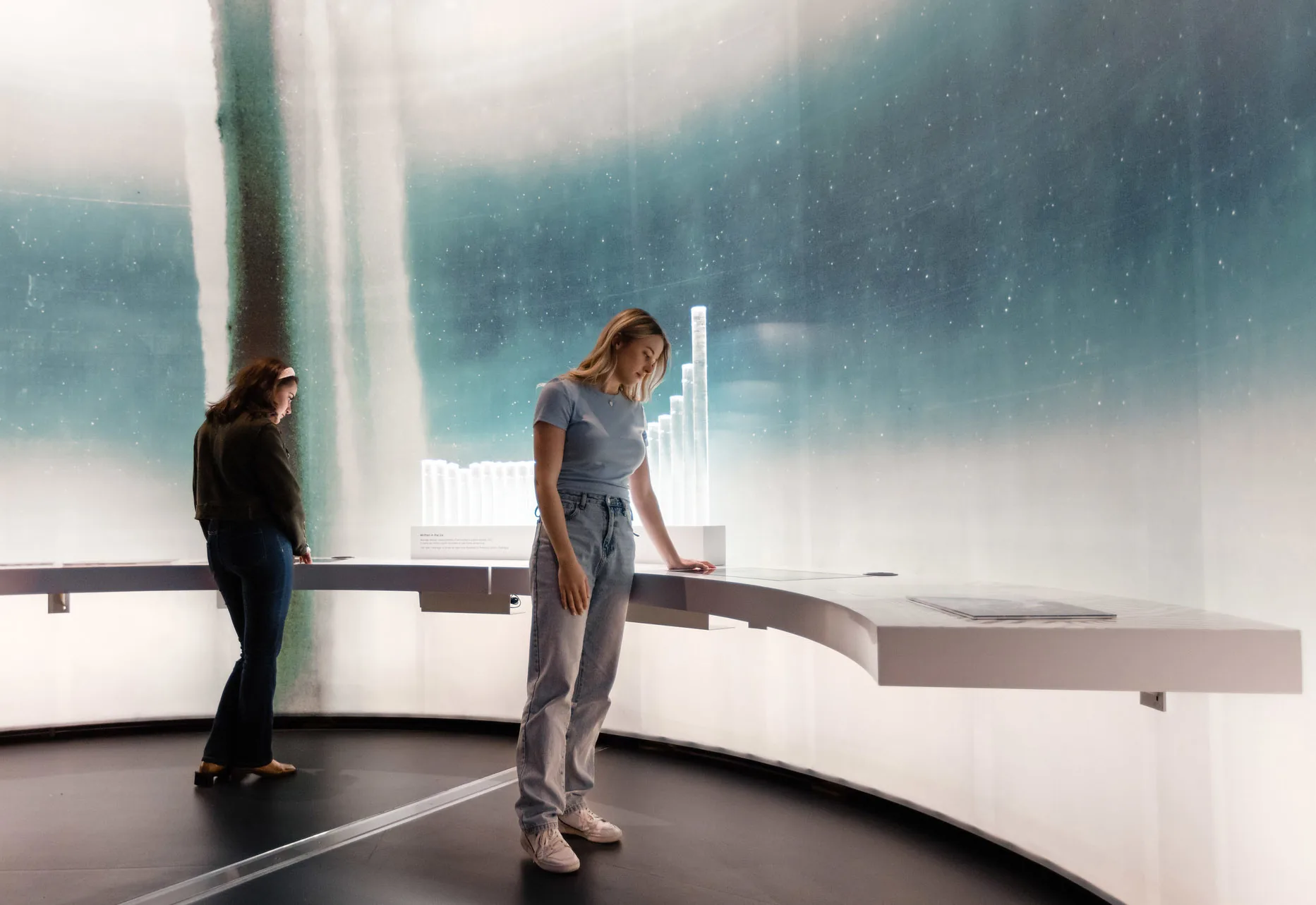 Ice core climate interactive at the National Museum of Australia