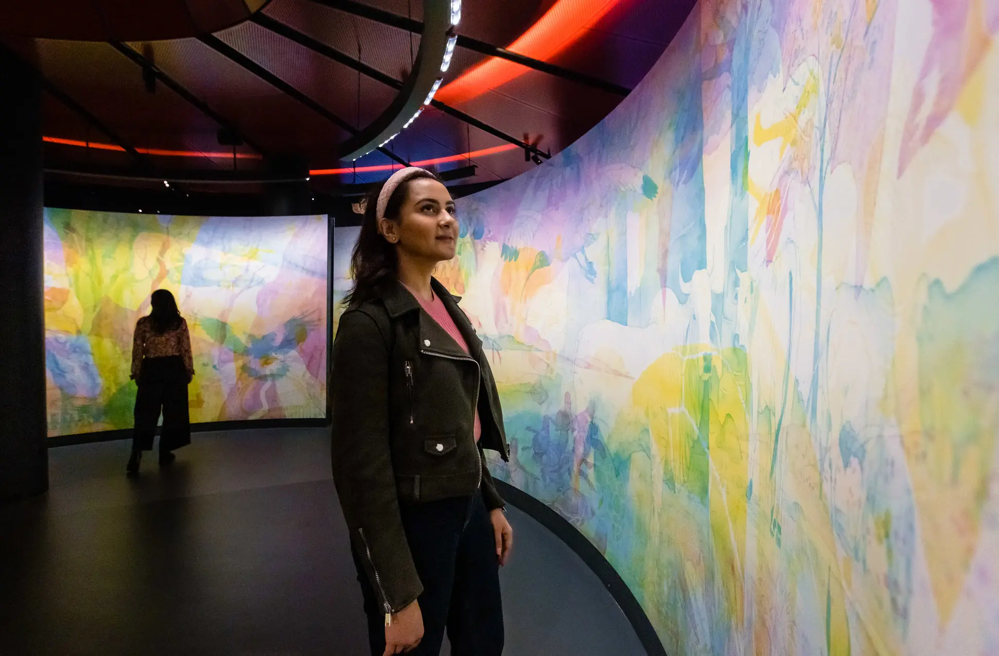 Heartbeat RGB light installation by Matt Chun