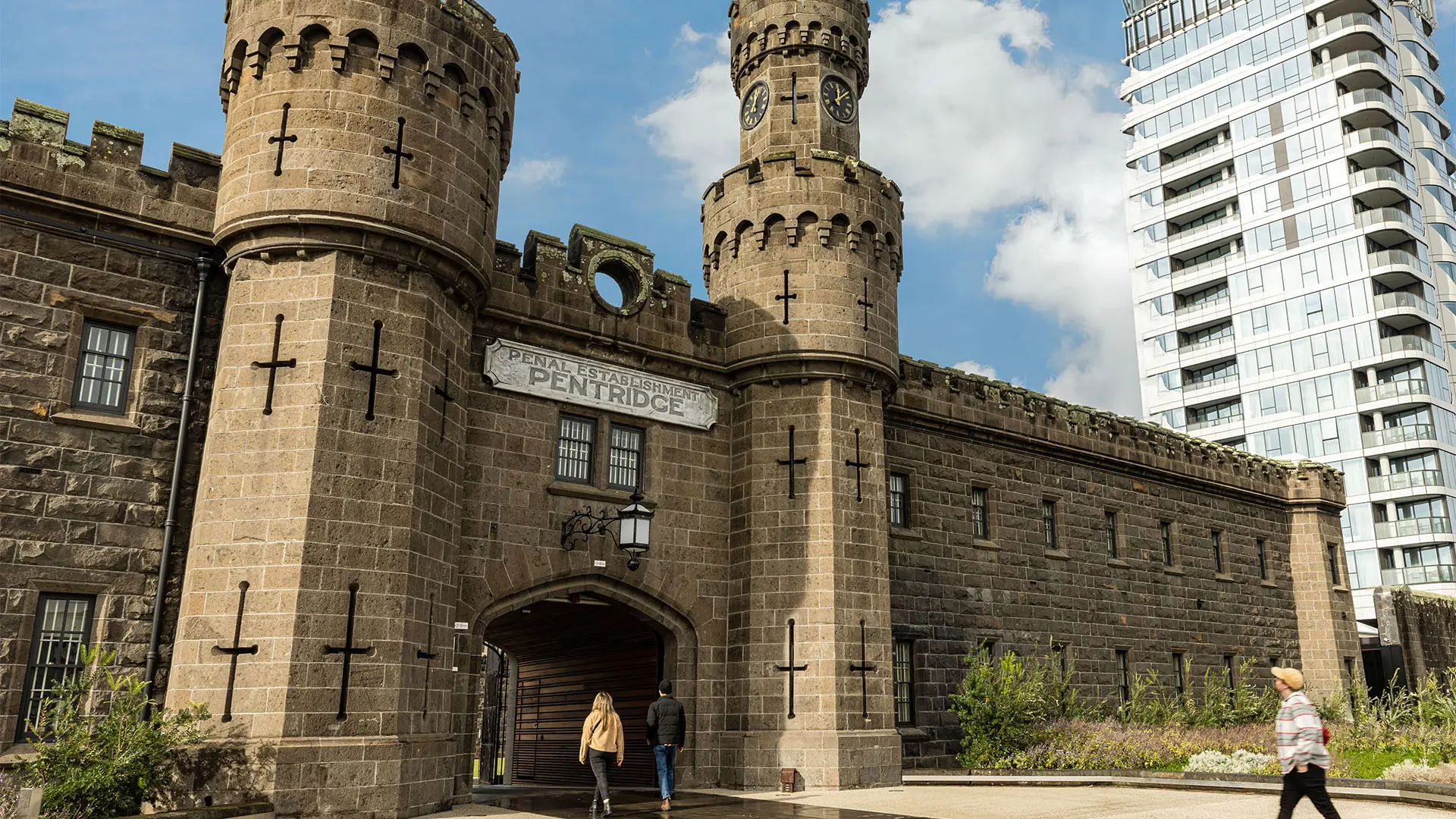 Pentridge Prison bluestone facade